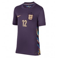 Camiseta Inglaterra Kieran Trippier #12 Segunda Equipación Replica Eurocopa 2024 para mujer mangas cortas